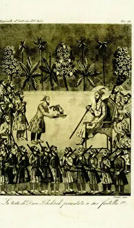 Dara Shukohs head presented to Aurangzeb, 1659