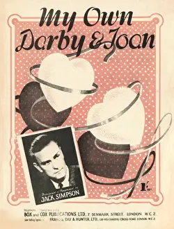 Darby Prints: My own Darby & Joan - Music Sheet Cover