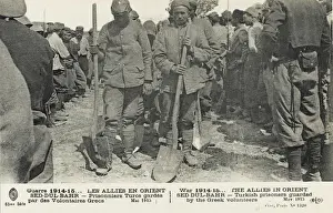 Dardanelles - Turkish prisoners guarded by Greek Troops