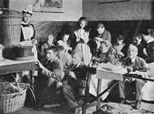 Imbecile Prints: Darenth Schools, Kent - Basket-making