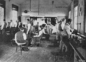 Imbecile Prints: Darenth Schools, Kent - Boot-making