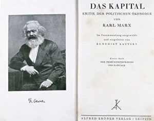 Sociologist Collection: Das Kapital, also called Capital (1867)