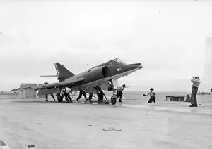 Dassault Etendard IVM during tests aboard Clemenceau 1960