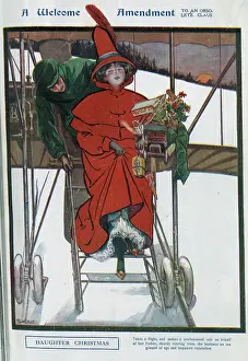 Assisted Prints: Daughter Christmas, colour illustration by E F Sherie