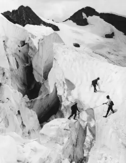 Crevasse Prints: Dauphine Alps Climb