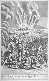 David flees for refuge to King A ??
