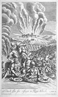 David flees for refuge to King A ??