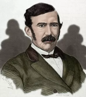 Images Dated 14th November 2013: David Livingstone (1813-1873). Engraving. Colored