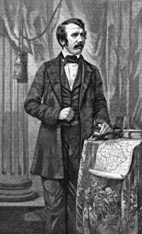 David Livingstone with map