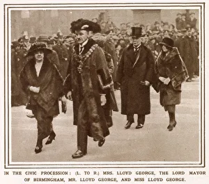 Campaigner Prints: David Lloyd George campaigning in Birmingham