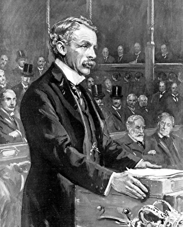 Images Dated 21st July 2004: David Lloyd-George in Parliament, 1909