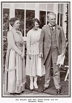 David Lloyd George with wife Margaret and daughter Megan