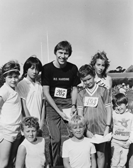 Runner Collection: David Moorcroft, British runner, in Cornwall