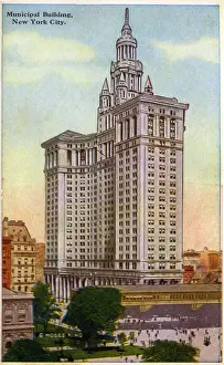 Manhattan Prints: The David N. Dinkins Municipal Building (originally the Municipal Building