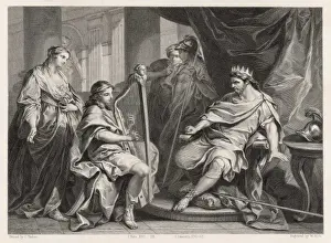 Entertain Prints: David Plays the Harp
