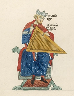 Psaltery Gallery: David Plays his Psaltery