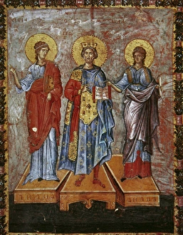 David, prophet and king. Depicted as a Byzantine emperor. Fl David, prophet and king. Depicted as a Byzantine emperor. Fl