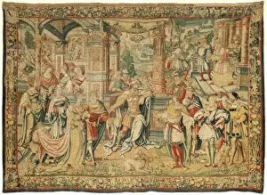 Tapestries Gallery: David Before Saul. Flemish tapestry 1525 c