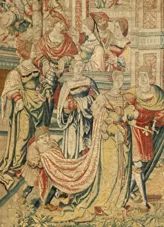 David Before Saul. Flemish tapestry 1525 c