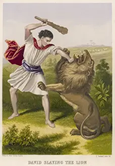 Slays Prints: David Slays the Lions / Ol