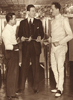 Images Dated 24th January 2011: David Tennant and Oswald Mosley - Fencing