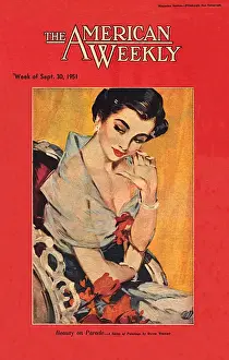 David Wright pin-up, American Weekly, Beauty on Parade
