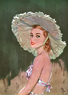 Protection Prints: David Wright pin-up from Men Only, August 1952