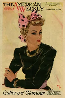 Jewellery Collection: David Wright woman in black and pink