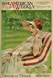 David Wright woman in a garden