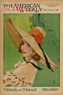 David Wright woman in a wide-brimmed hat