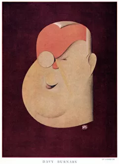 Davy Burnaby caricatured by Garretto