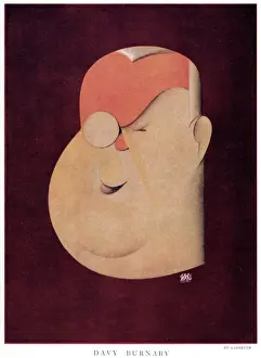 Davy Prints: Davy Burnaby caricatured by Garretto