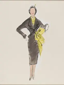 Neat Prints: Day Dress / Victor Stiebel
