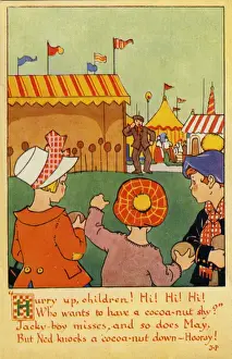 Hurry Prints: A Day at the Fair. Coconut shy