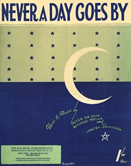 Images Dated 29th August 2017: Never a day goes by - Music Sheet Cover