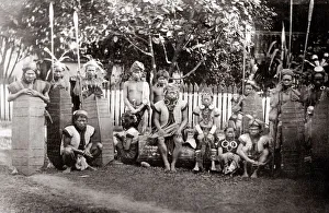 Dayaks indigenous tribe Dutch East Indonesia, Indonesia