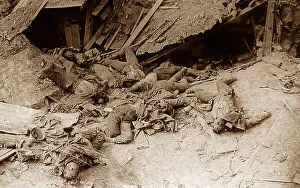 Dead German soldiers, Guillemont, September 1916