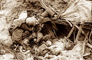 Dead German soldiers, Ypres, 31st July 1917