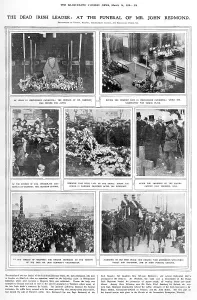 Wexford Prints: The dead Irish leader: at the funeral of Mr. John Redmond