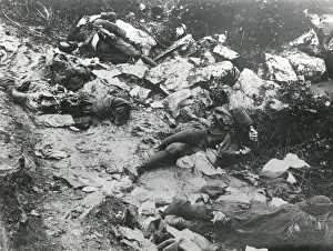 Covered Prints: Dead Italian soldiers, Tolmin, Slovenia, WW1