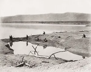 Jordan Gallery: The Dead Sea, border of Jordan and modern Israel