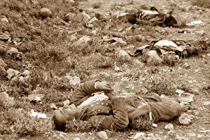 Dead Turkish soldier, Tell El-Ful, 26th Dec 1917