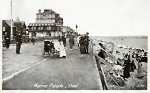 Seafront Prints: Deal, Kent - Marine Parade. Date: circa 1910s