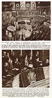 Remembrance Prints: The Dean and Chapter of Westminster conducting the service at The British Legion's Festival of Remembrance held