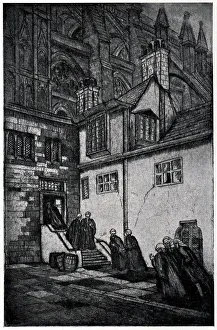 Adjoining Prints: Dean's Yard, Westminster