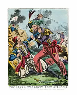 1823 Collection: Death of Botsaris, 1823