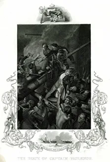 Blanche Prints: Death of Captain Faulknor, off Pointe a Pitre, Guadeloupe