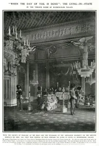 Grenadiers Prints: Death of Edward VII - Lying-in-state 1910