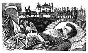 Flores Prints: Death and funeral of General Manuel Gonzalez, Mexico