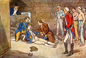The death of Horatio Nelson - HMS Victory at Trafalgar